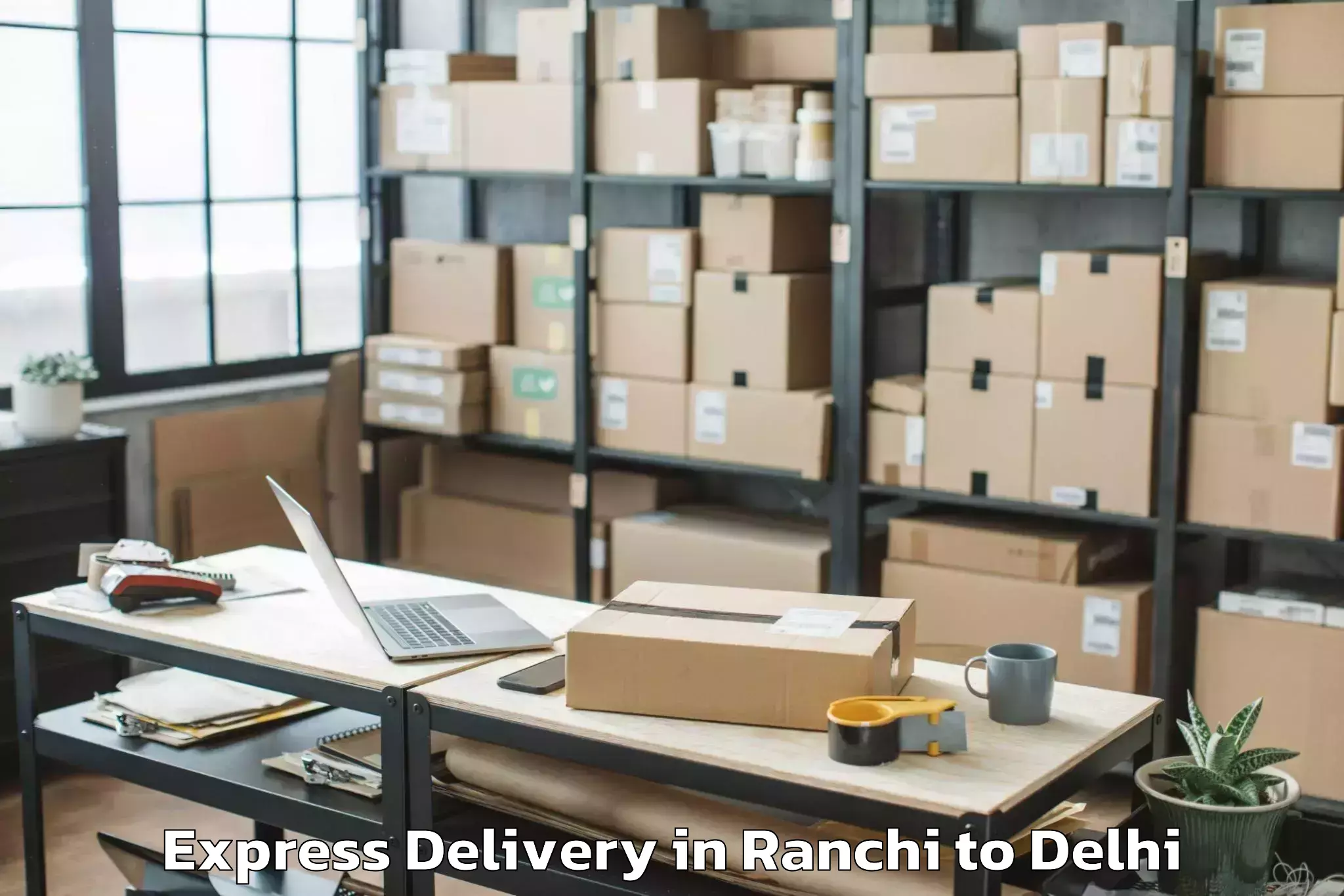 Professional Ranchi to Naraina Express Delivery